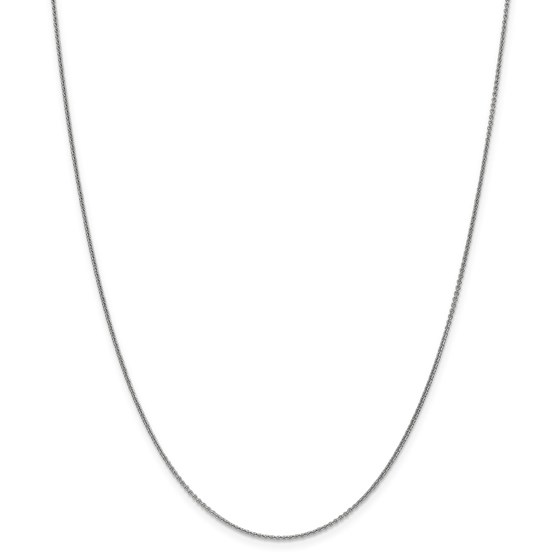 14k White Gold 1 mm Cable Chain - 30 in. 14k White Gold 1 mm Cable Chain - 30 in.